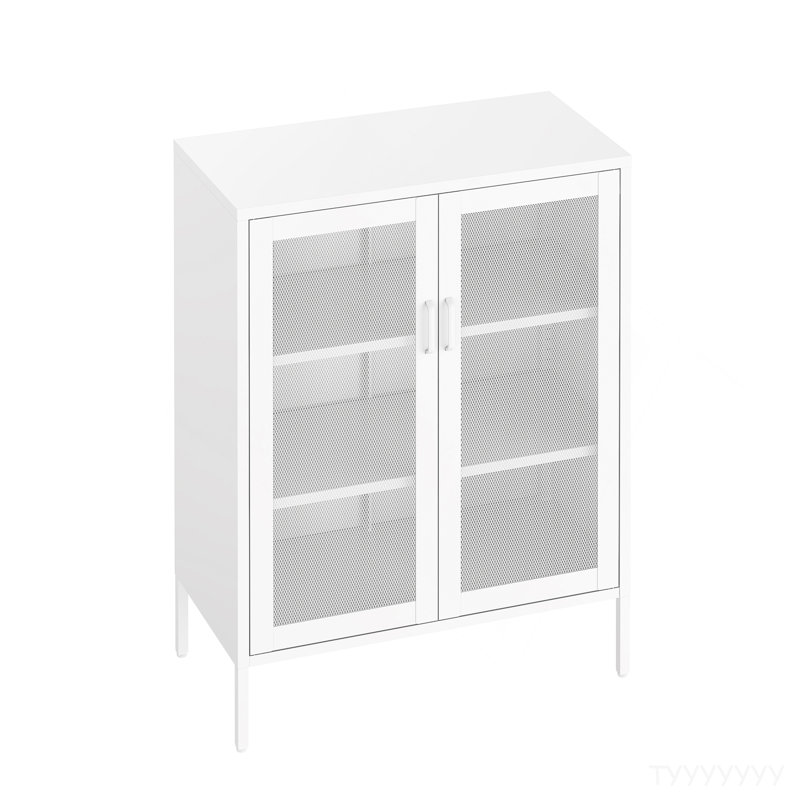 Armoire décorative blanche, Blanc