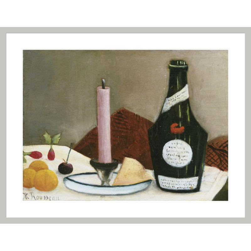 «The Pink Candle» par Henri Rousseau, impression giclée sur cadre, H 32,51 po x l 41,5 po
