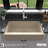 Karran Quartz 34'' X 21-1/4'' Single Bowl Retrofit Farmhouse/Apron Front Kitchen Sink Kit-50597842