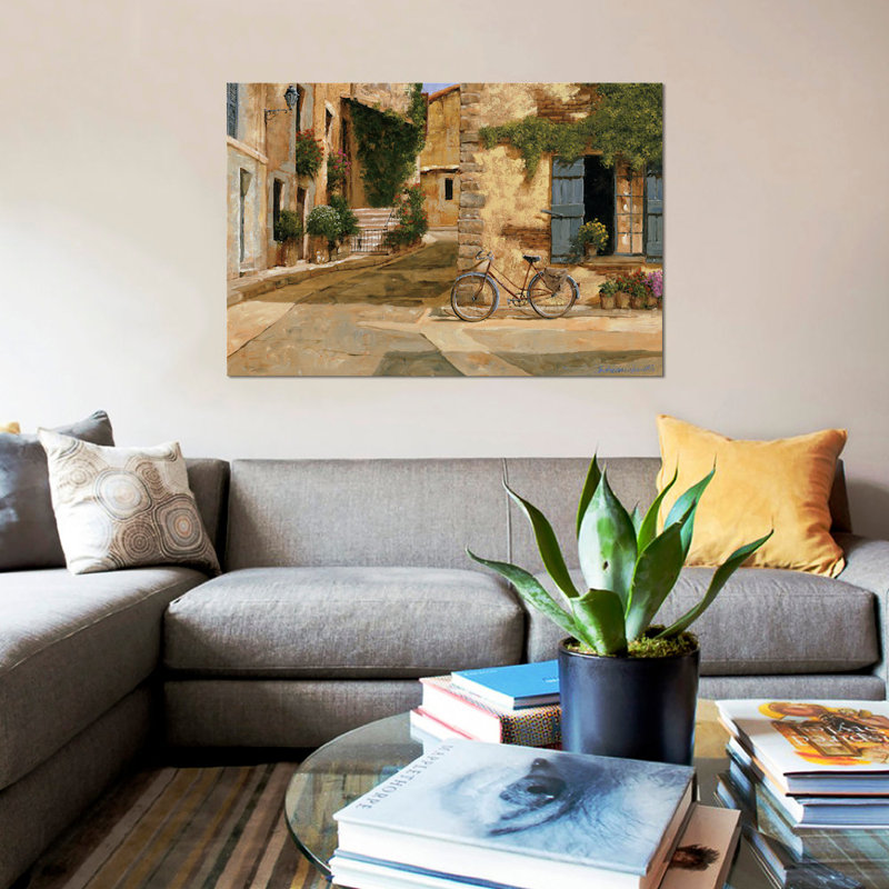 « la livraison », reproduction sur toile, H 8 po x l 12 po x P 0,75 po, Pas de tapis, Toile tendue