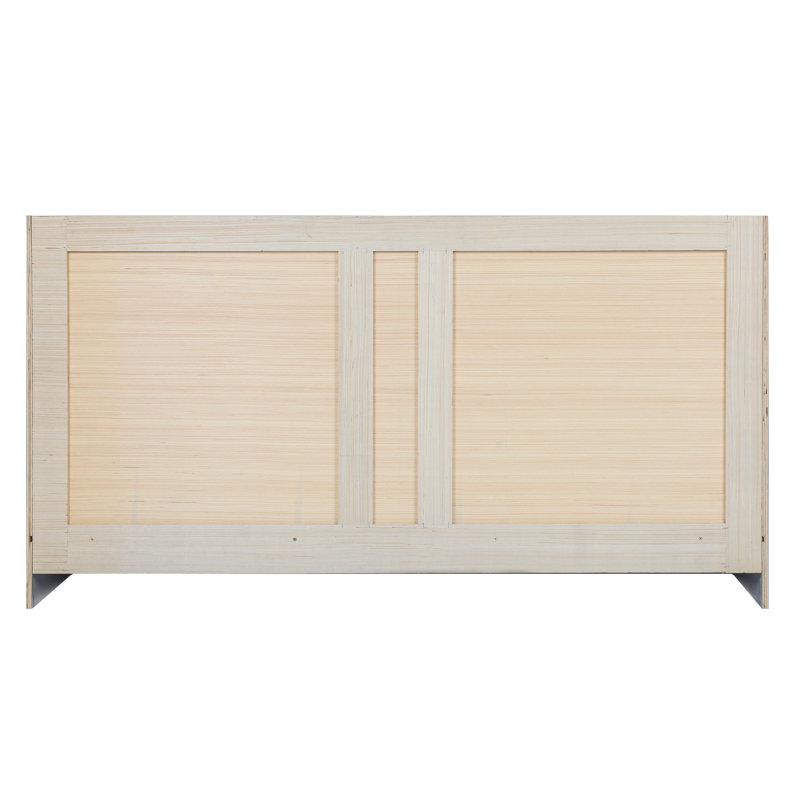 Modern Birch 60-Inch Freestanding Bathroom Vanity Cabinet