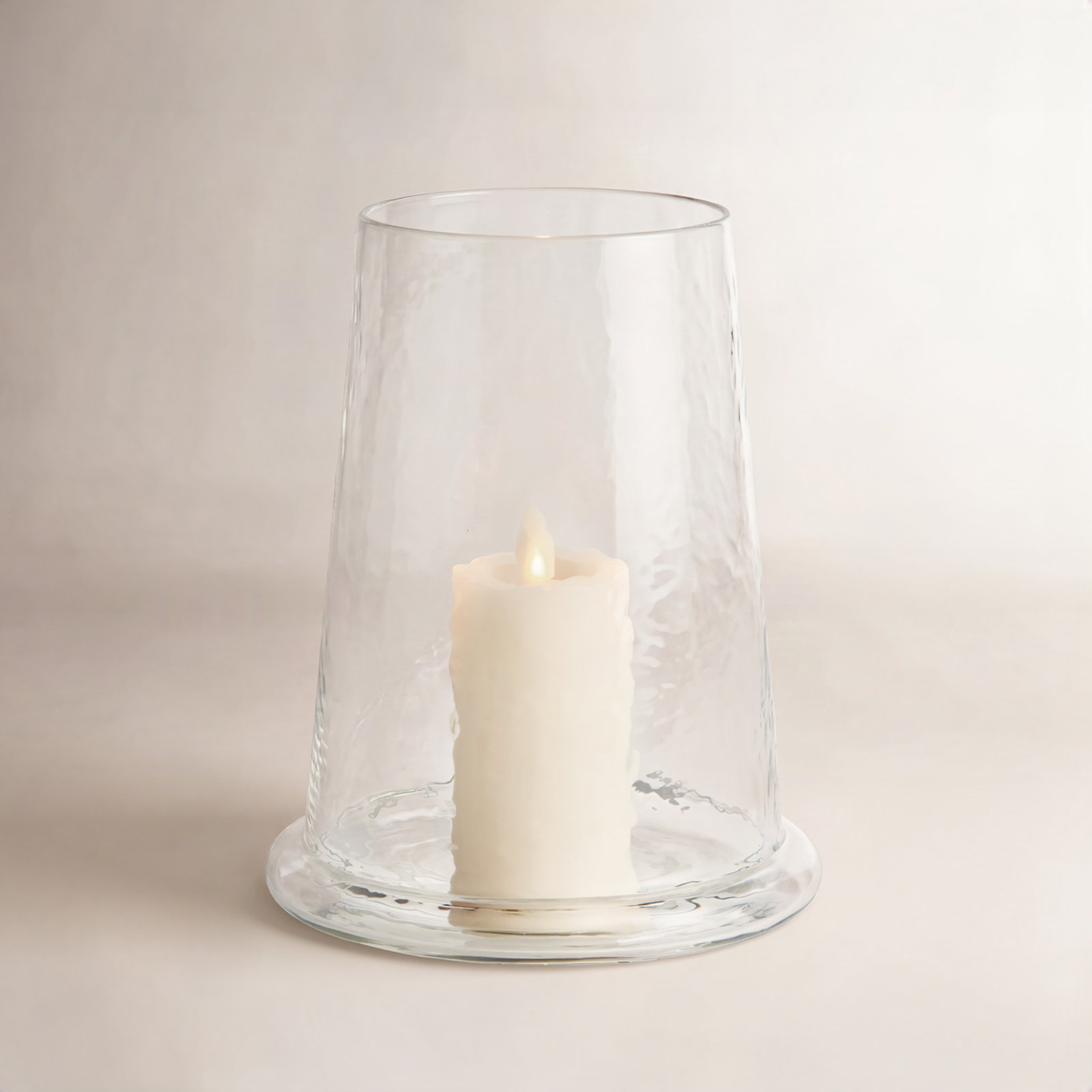 Hurricane Candle Holder, 8" H x 6" W x 6" D