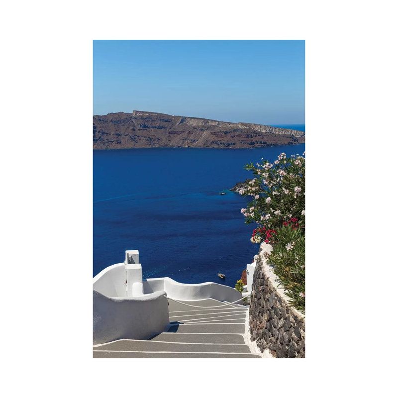 Santorini by Alexandre Venancio - Wrapped Canvas Gallery-Wrapped Canvas Giclée, 101.6 cm H x 66.04 cm W x 1.91 cm D