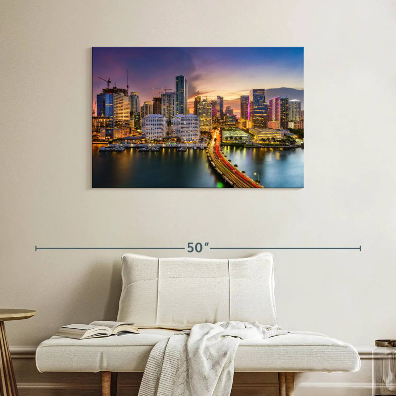 Horizon de Sirci à Miami, H 26 po x l 39 po
