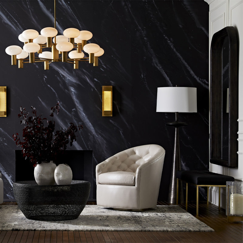Putney Floor Lamp, Antiqued Aluminum