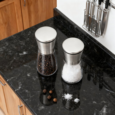 Stainless Steel Pepper Mill Set(Set of 2)