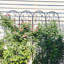 Ensemble de 2 treillis de jardin en métal 86,7 "x 19,7" antirouille pour plantes grimpantes support de fleurs extérieur noir