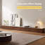 70.87" White+Tan Stone+Solid Wood TVStands