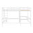 Wood Twin Size L-Shaped Loft Bed With Ladder And 2 L-Shaped Desks-2003274146