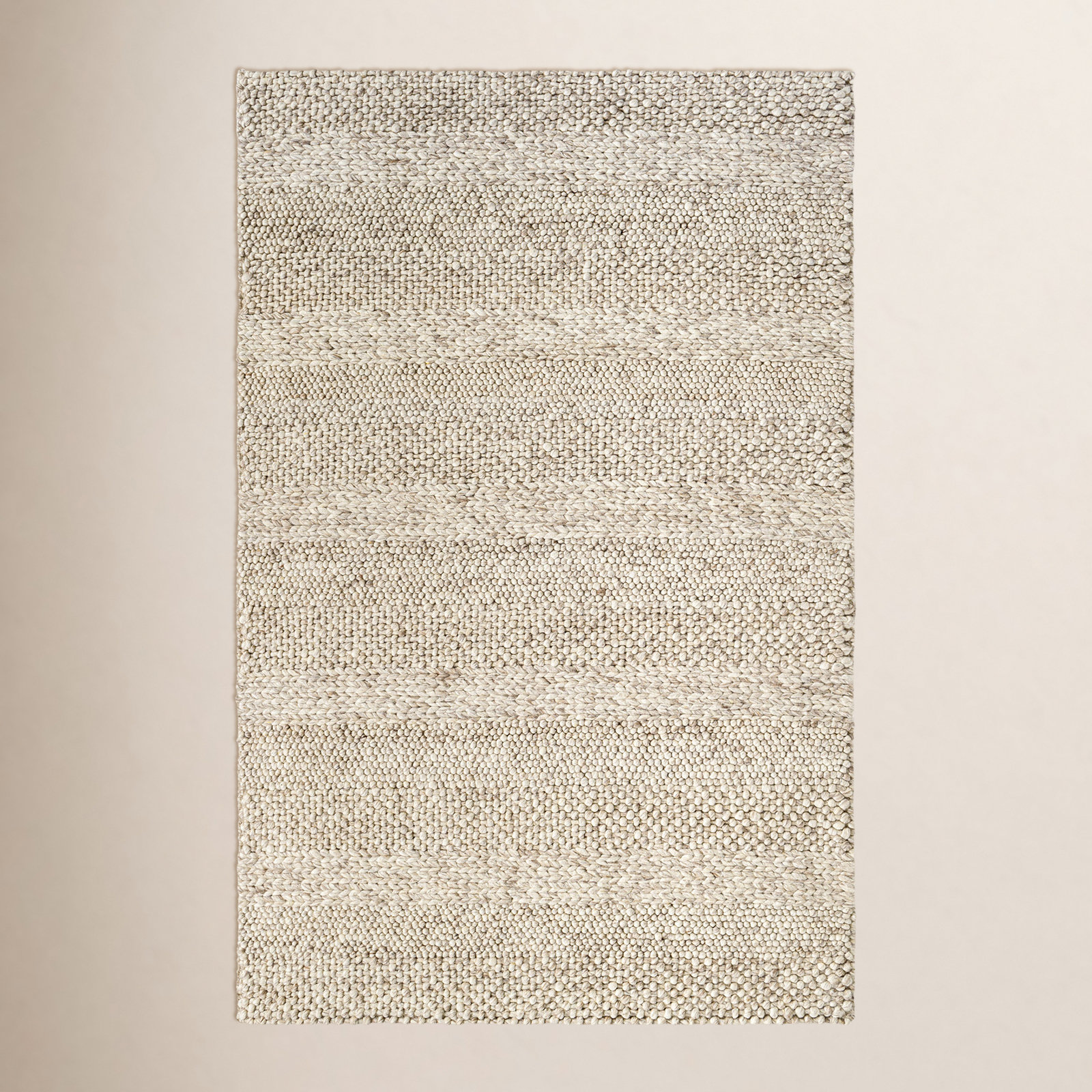 Amarilla Handmade Wool Beige Rug, Rectangle 8' x 10'