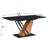 Extendable Dining Table, Modern Geometric Rectangular Table-778273729