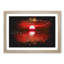 Red And Orange Sunset Above The Sea - Single Picture Frame Print on MDF-56866146-56866142