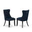 Chaises de cuisine Dallas Parson - Ensemble de 2 chaises de salle à manger capitonnées bleu marine-1534828797