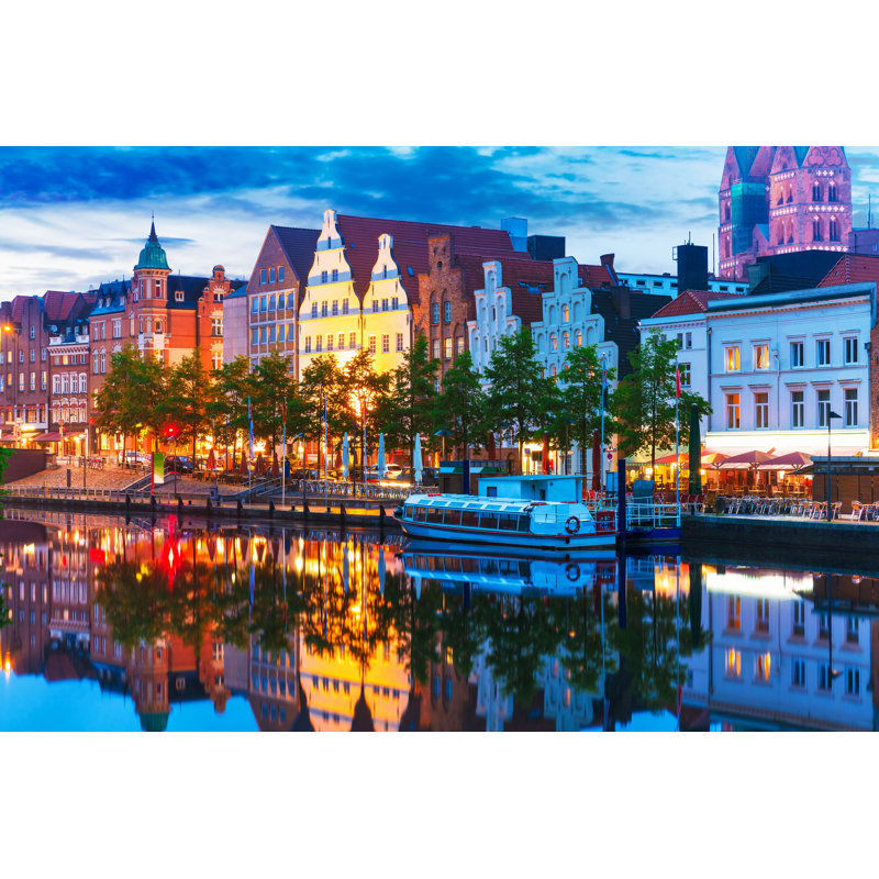 Lübeck, Allemagne - photographie sur toile tendue, H 24 po x l 36 po