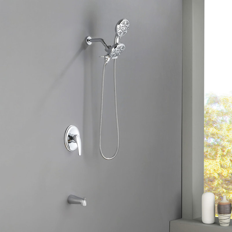 All-In-One Kit with Rough in-Valve, Polished Chrome
