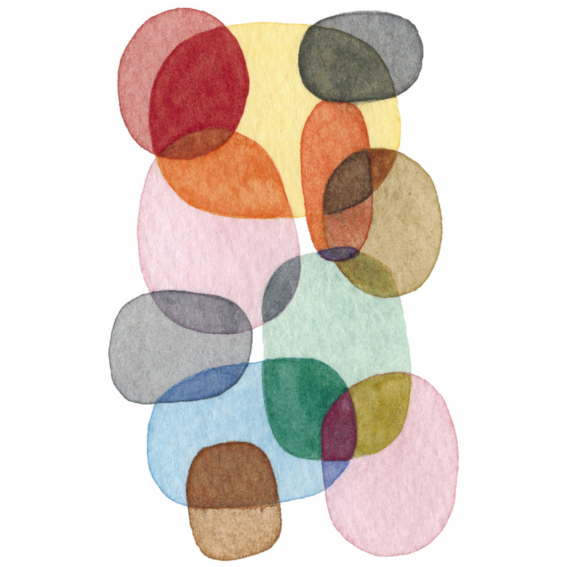 Inked Orbs III by Nikki Galapon - Wrapped Canvas Painting, 122cm H x 81cm W x 3.8cm D