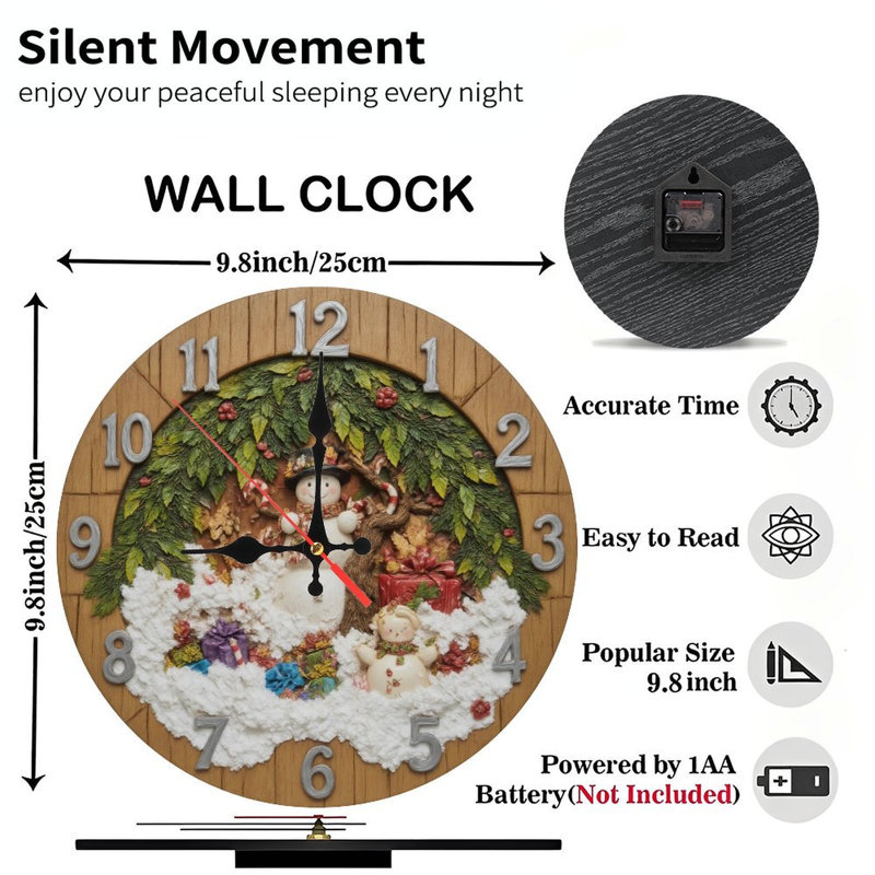 Horloge-Père-traîneau-cheval