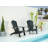 Adirondack Chair, Outdoor Oversized 350Lbs Patio Chair with Cup Holder, All-Season Weatherproof and Fade-Resistant Outdoors Seating,Black-1080730729-1096310035