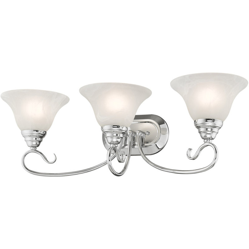 Yorba 3 - Light Vanity Light, Polished Chrome