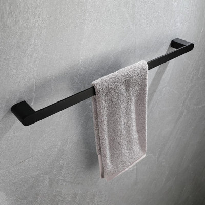 5 quincaillerie de salle de bain, acier inoxydable 304, noir mat, grattoir, design moderne pour accessoires de cuisine, acier inoxydable, salles de bain et cuisines