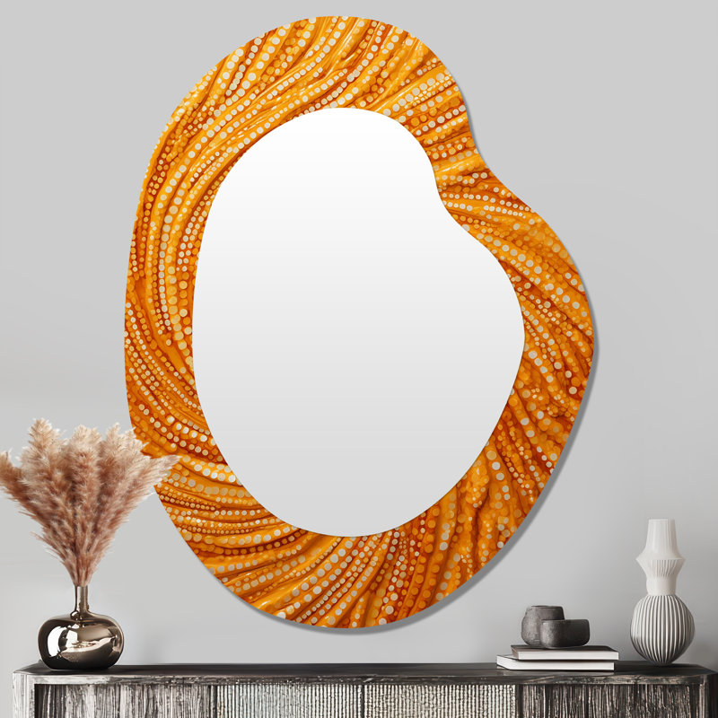 Sheyla abstrait orange tourbillonnant collages II