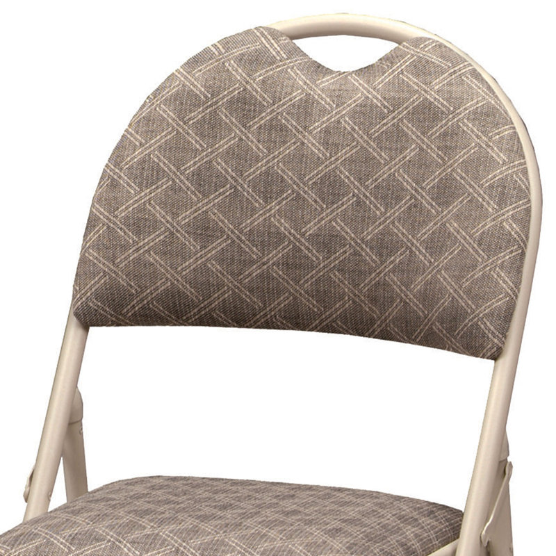 Red Barrel Studio® Sudden Comfort Zuni Fabric Double Padded High Back Folding Chair (Set of 4)