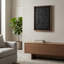 Papier d'art mural encadré, en bois, en MDF, à relief géométrique, décor texturé moderne pour le bureau de la chambre à coucher - 29 po - noir et brun