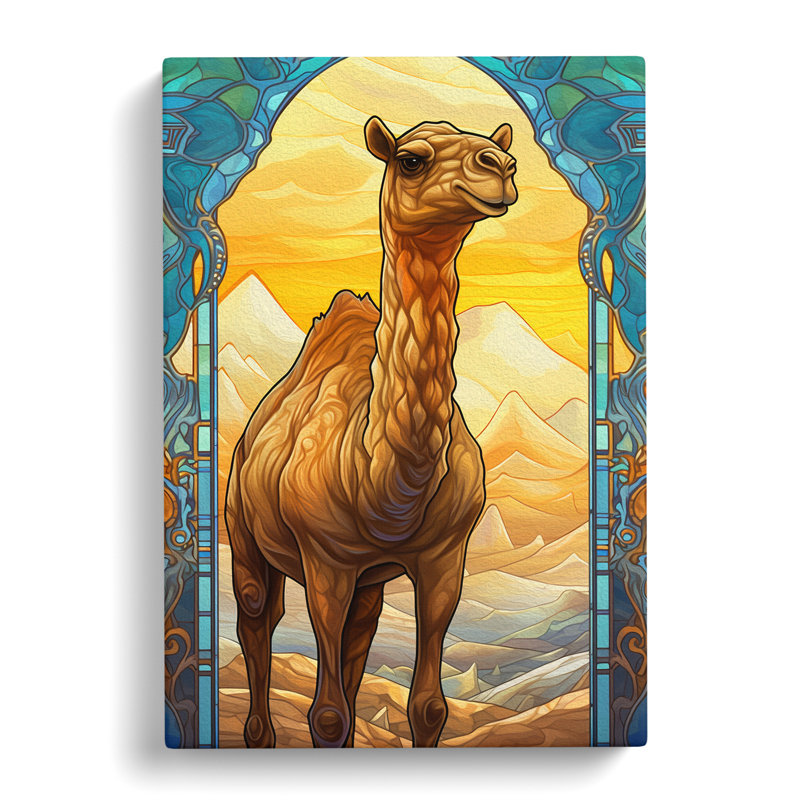 Camel Nouveau - Print, 50cm H x 35cm W x 3cm D
