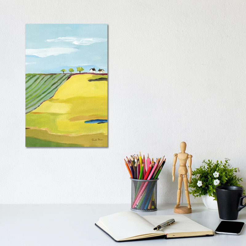 Golden Country 1 Piece Wrapped Canvas Wall Art, 20.32 cm H x 30.48 cm W