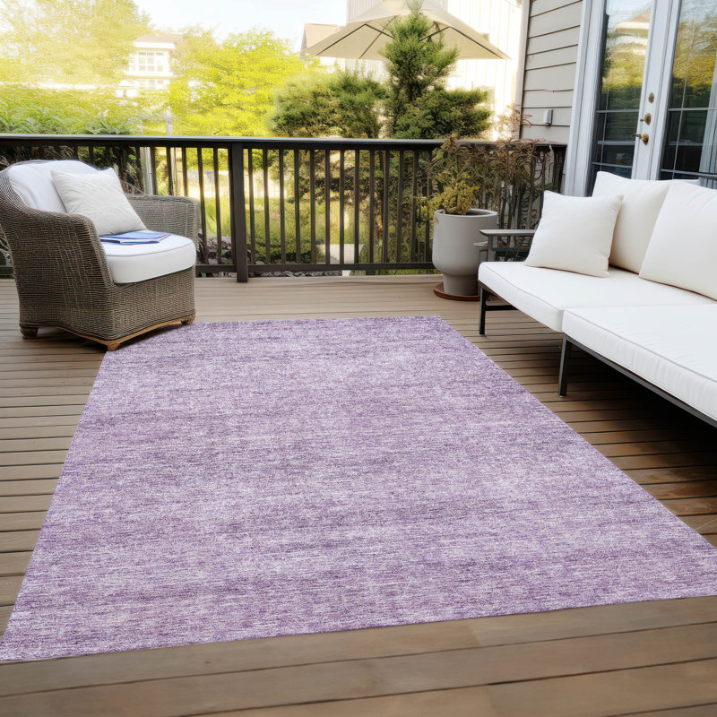 Tapis lavande intérieur / extérieur lavable à la machine ACN1163, Rectangulaire 8 pi x 10 pi
