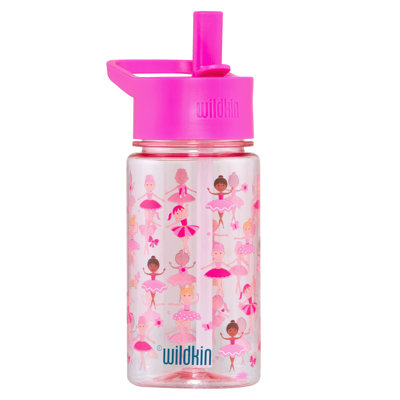 Wildkin Kids 16 Oz Water Bottle – BPA-Free Tritan, Leak-Proof Lid, Durable & Easy to Clean - Ballerina