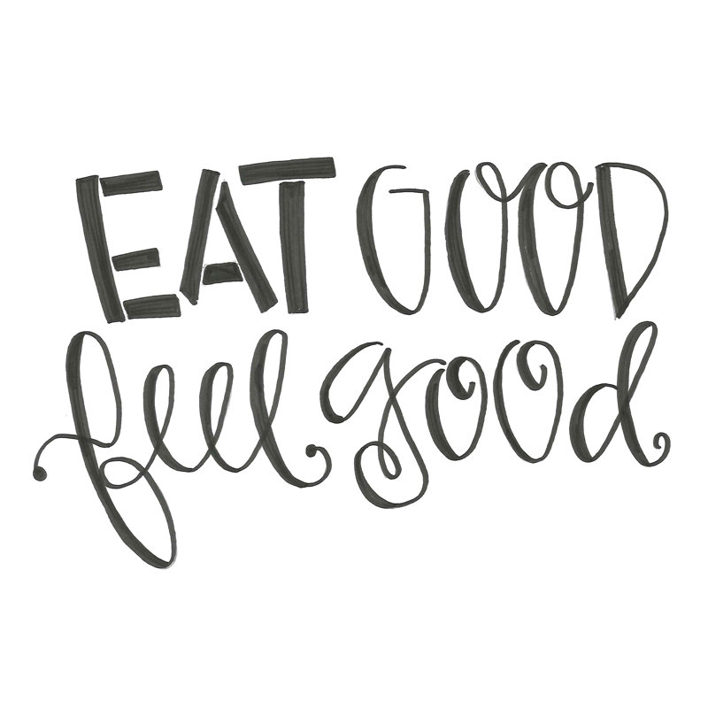 Eat Good Feel Good 3 - Wrapped Canvas Print, 81cm H x 122cm W x 3.8cm D