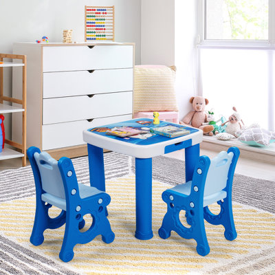 Ensemble de table de jeu et de chaises pour enfants 3 pièces Oosterhout