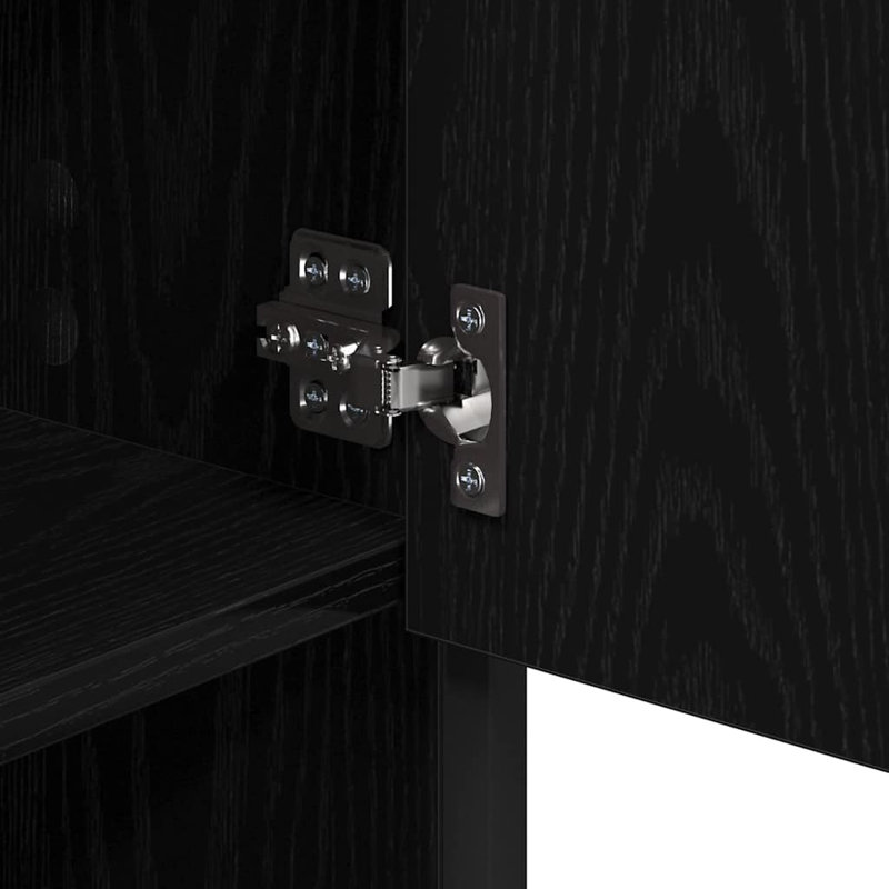 Vanity & Mirror Set, Black