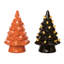  Ceramic Light Up Halloween Tree Set of 2 Halloween Home Decorations