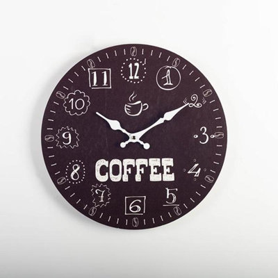 Horloge murale, heure du café
