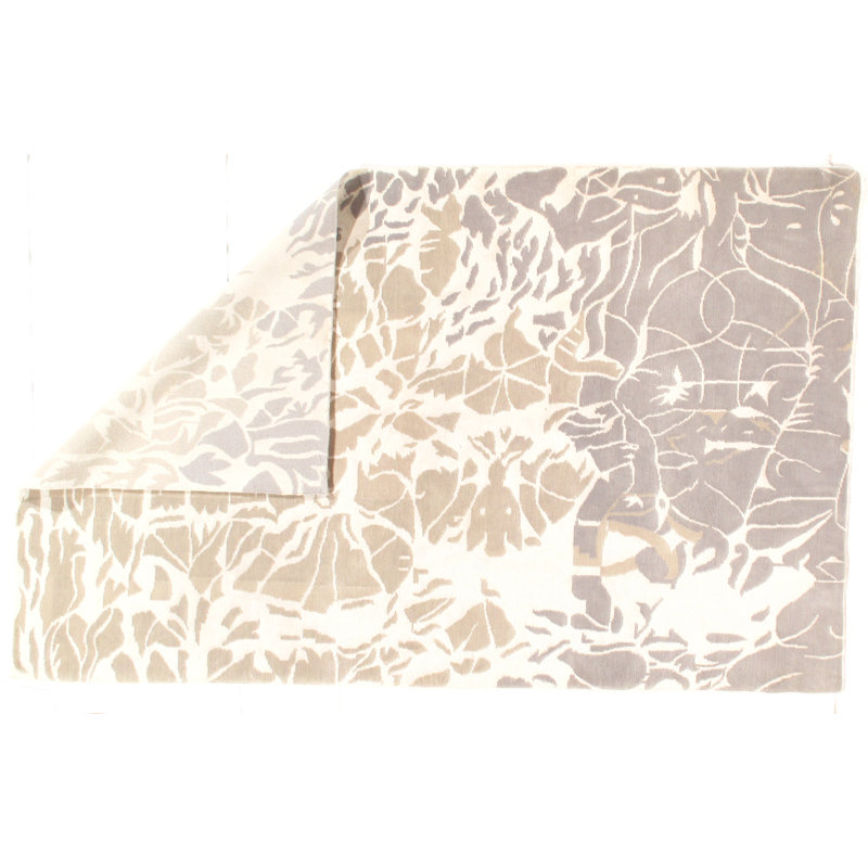 Abstract Area Rug in Beige/Gray