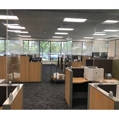 1 Panel Clear Desk Dividers