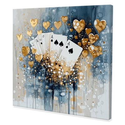 Cartes de casino modernes Baccarat II - casino et jeux, décoration murale