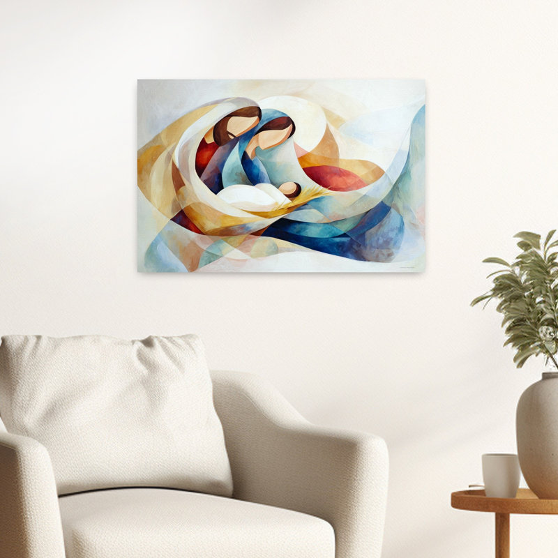 Art mural moderne contemporain abstrait, H 16 po x l 24 po