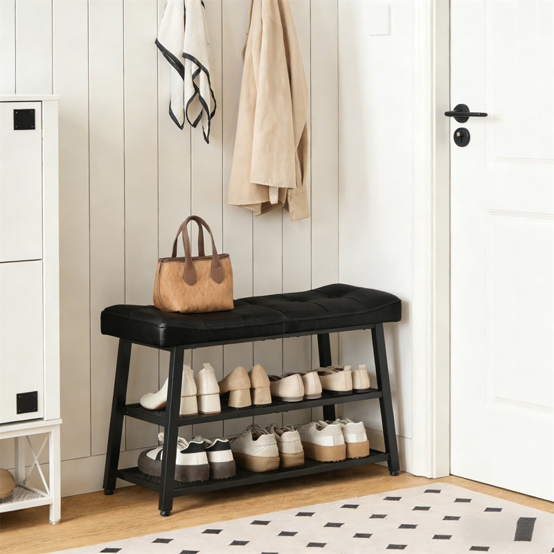 Premium Wooden Shoe Cabinet For Home, Black