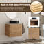 Ensemble de meuble-lavabo mural 24 po avec plateau en pierre reconstituée Eaton-1082836019