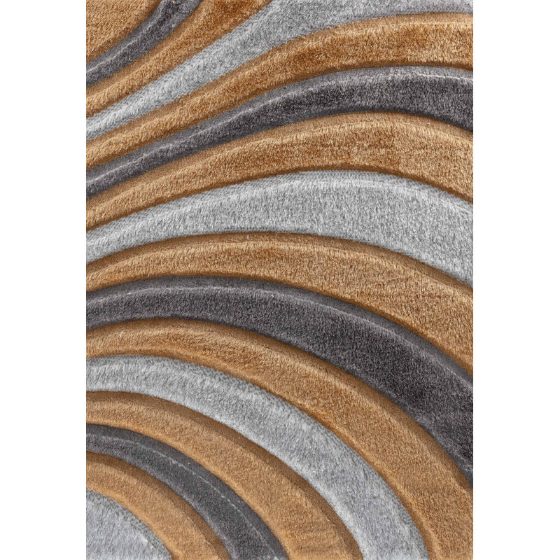 Boise Geometric Shag Area Rug, Rectangle 80cm x 150cm