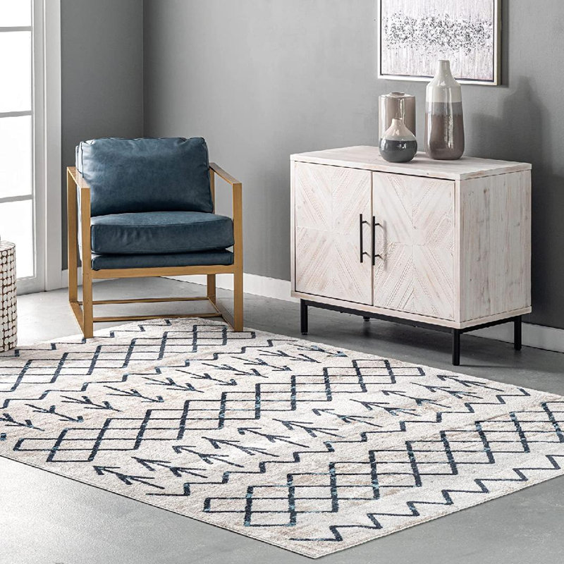Tapis marocain lavable à la machine Malia SpinClean, Rectangle 3 pi 3 po x 5 pi