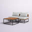 Ensemble de conversation pour patio 2 personnes avec coussins Horsforth