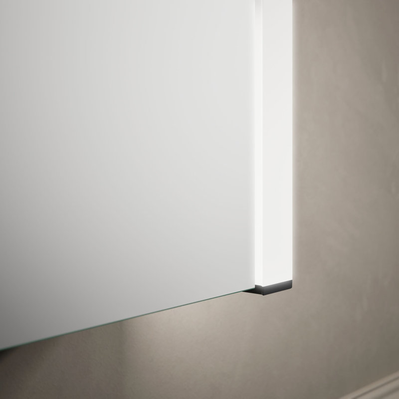Armoire à pharmacie sans cadre avec éclairage DEL Maxstow, H 40 po x l 17 po x P 3,87 po, Verticale
