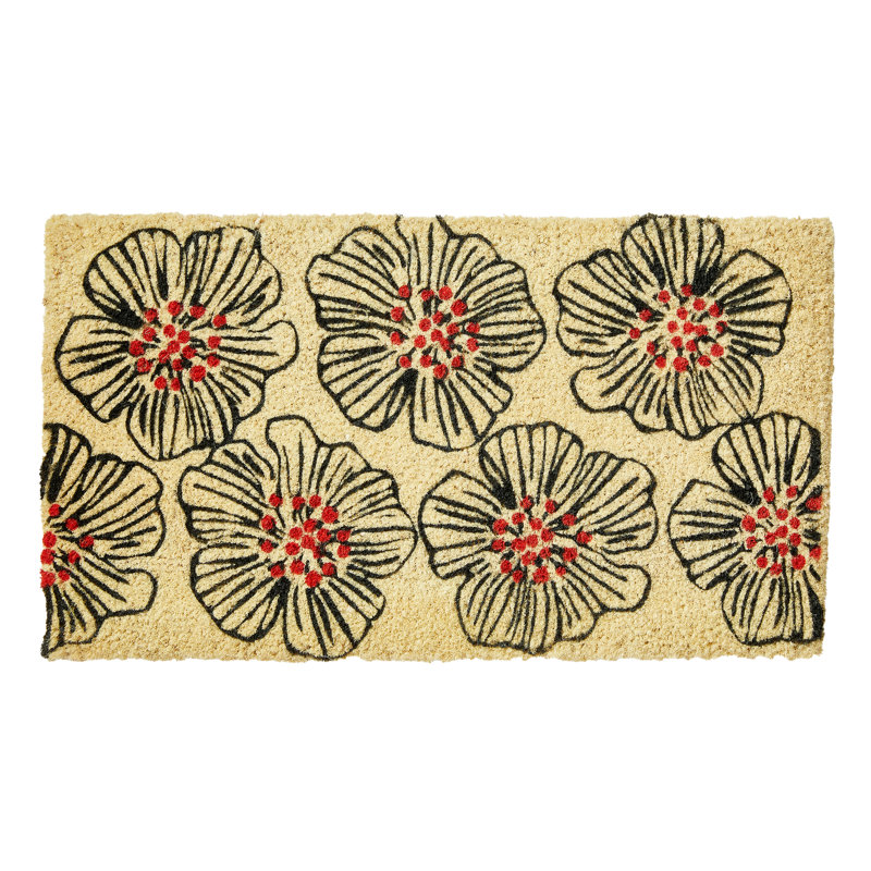 Osaka Flower Coir Door Mat