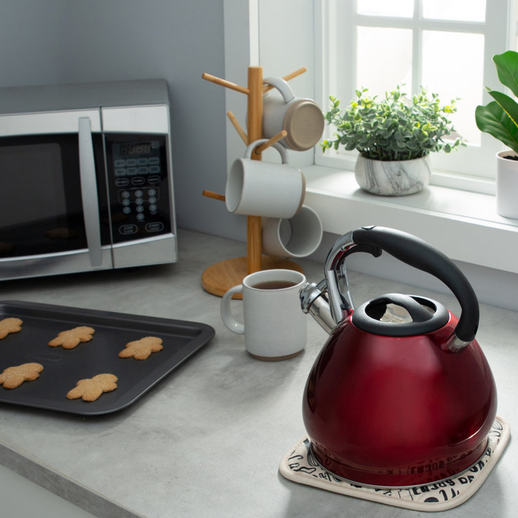 Kitchen Details 3.6 Quarts Stainless Steel Whistling Stovetop Tea Kettle &  Reviews