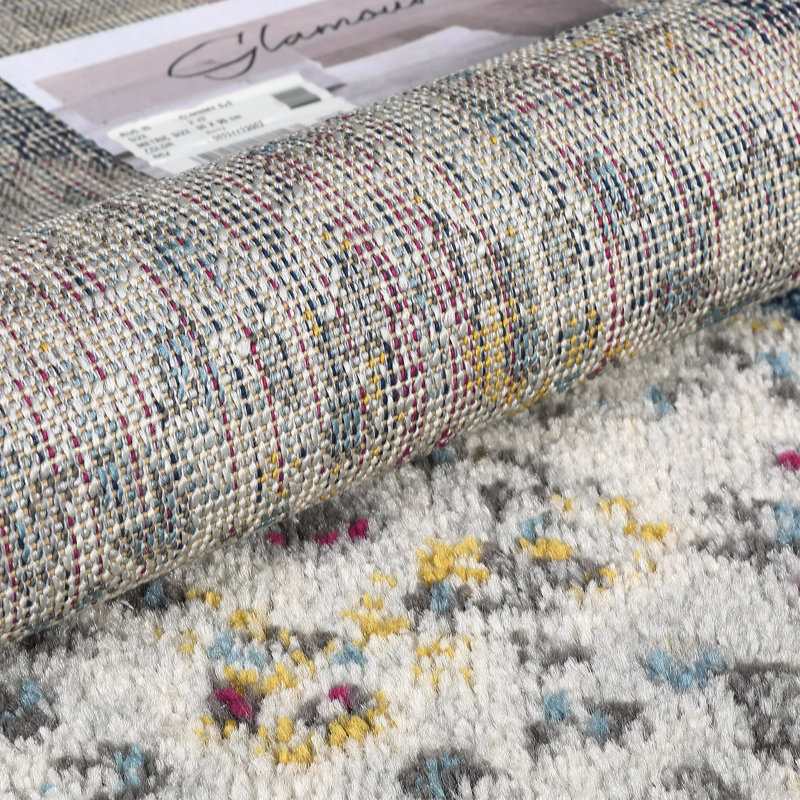 Tapis rétro Boho, Rectangle 5'3" x 7'3"