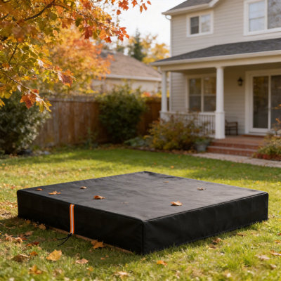 AIYAPLAY Sandbox Cover Square Sandpit Cover Waterproof